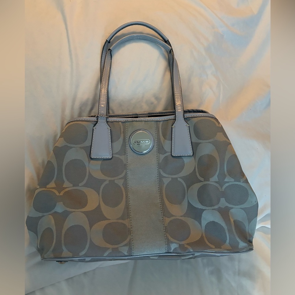 Coach Charcoal Signature Tote